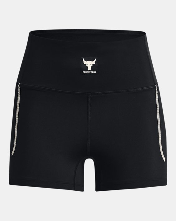 Women's Project Rock Meridian Shorts in Black image number 4